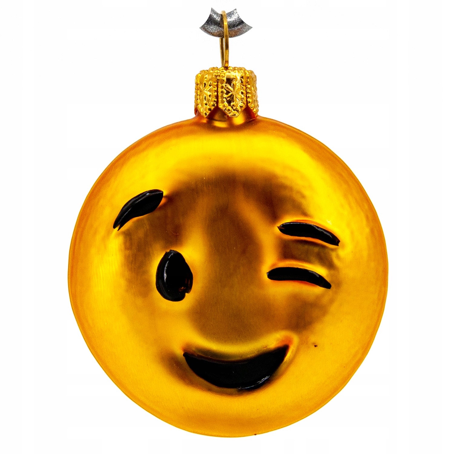 

Bombka choinkowa figurka emoji z oczkiem emotikon