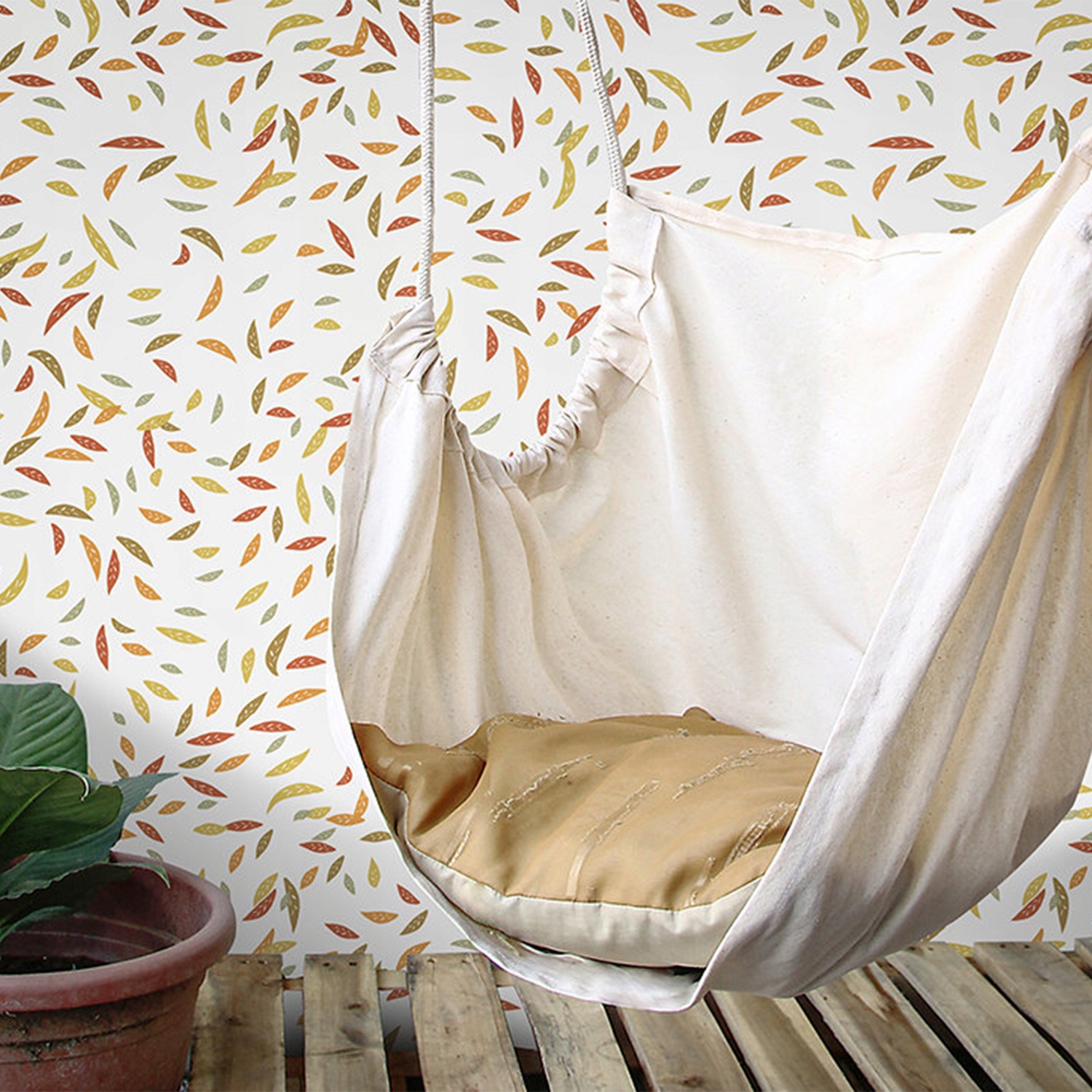

Flizelina tapeta Vintage jesienne liście 208x146cm