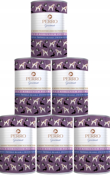 Perro Gourmet Adult Karma Z Sarną I Korzeniem Piertuszki Dla Psa 6x400g