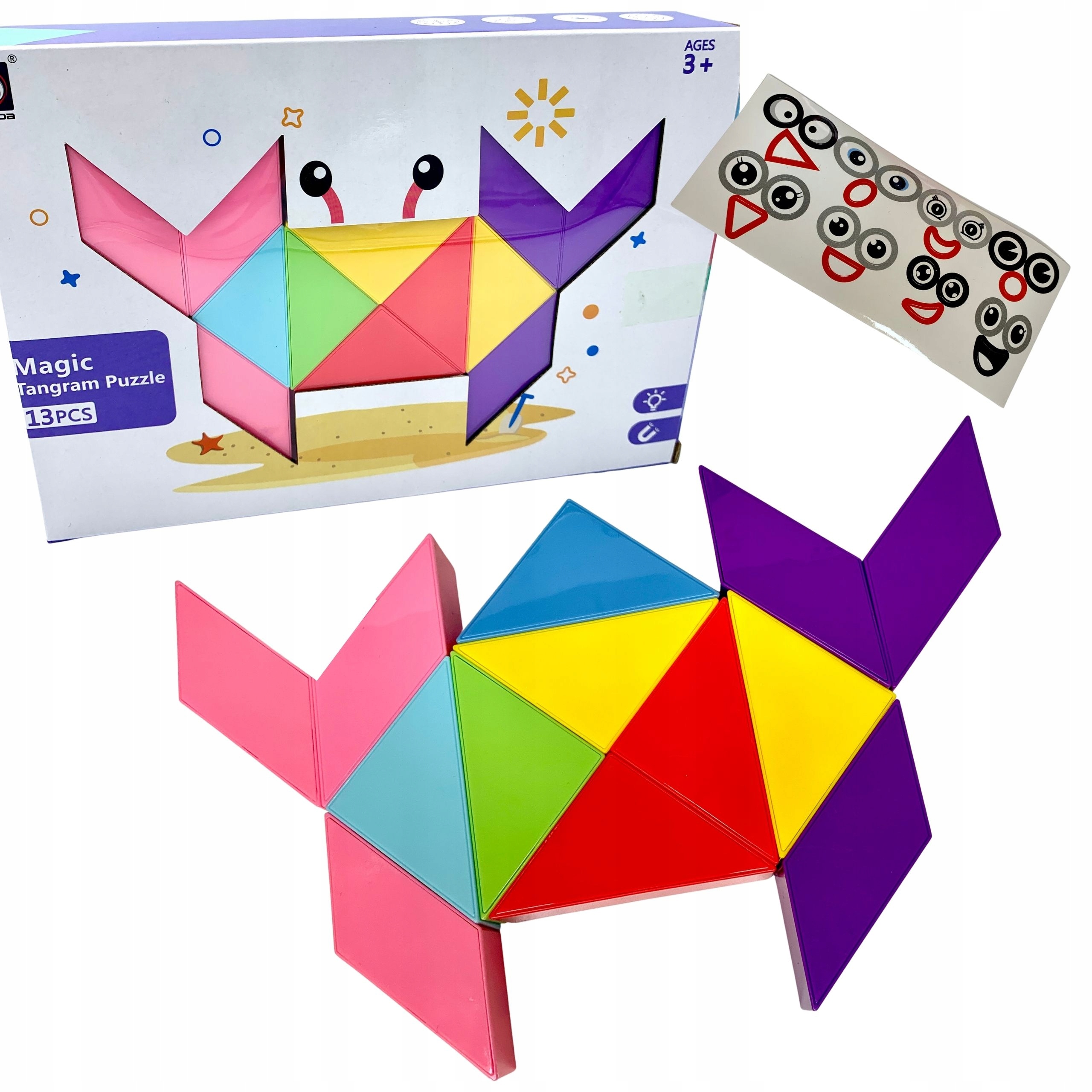 

Duże Klocki Magnetyczne Dzieci Tangram Puzzle