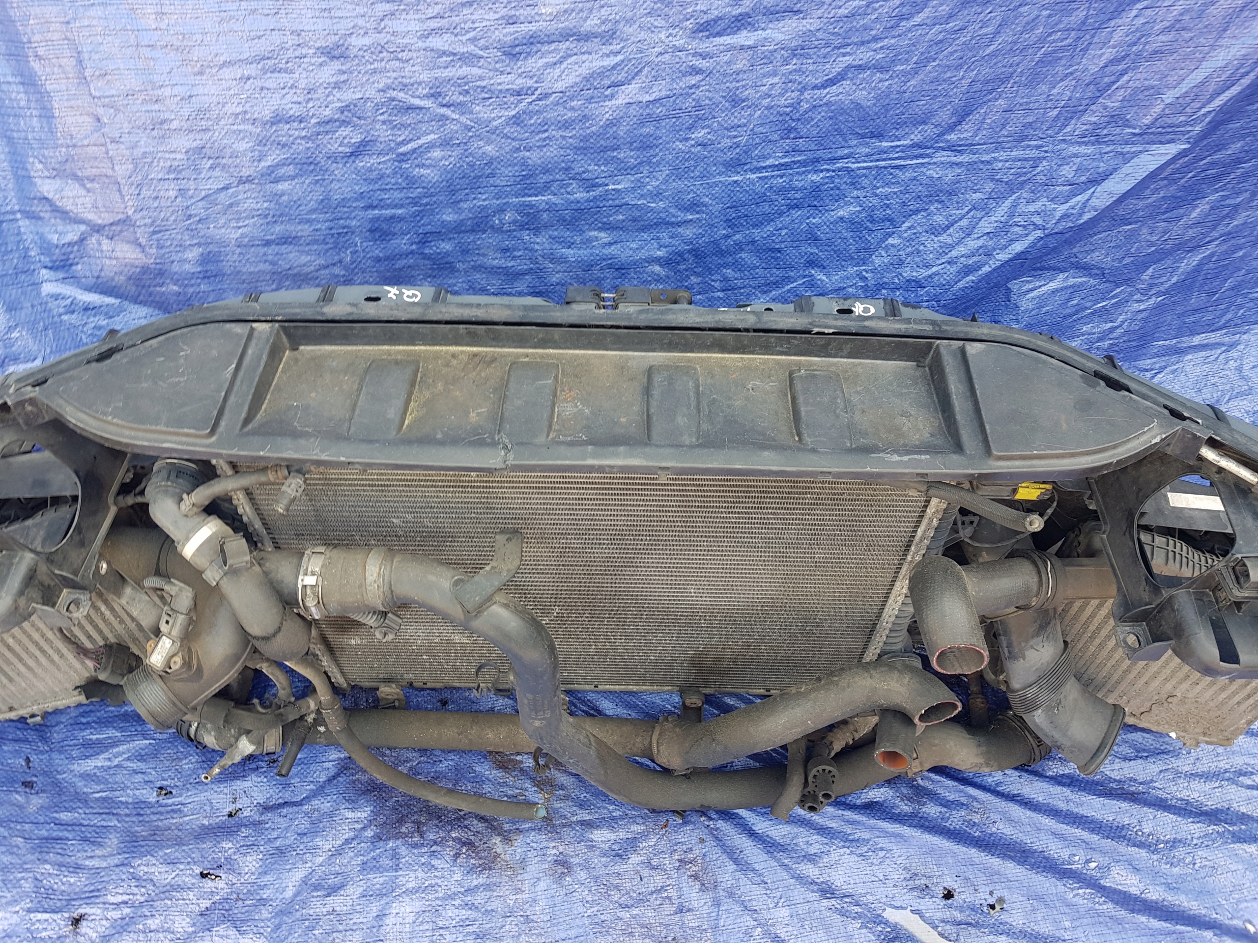 support panel for radiators radiator AUDI Q7 4L 3.0 TDI