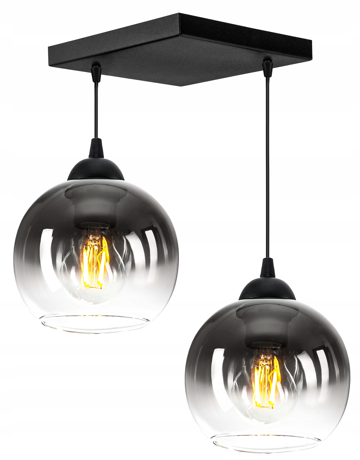 

Szklana Lampa Wisząca Sufitowa Żyrandol Kule Led
