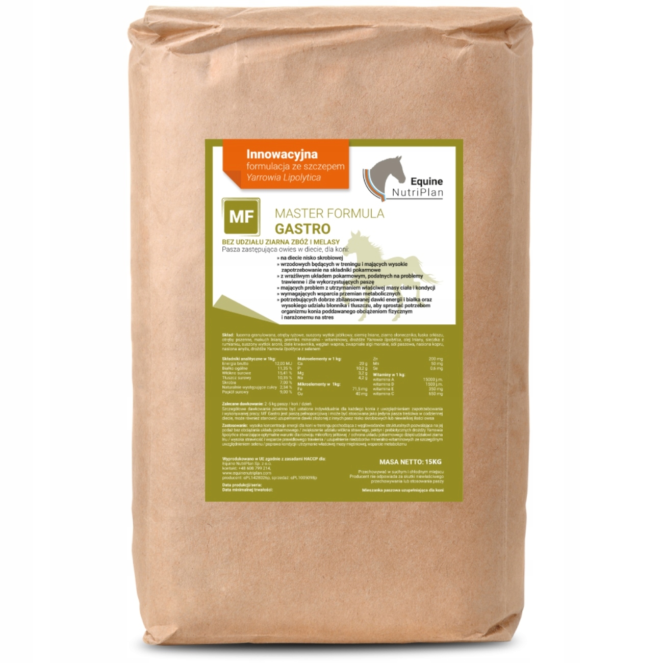 Pełnoporcjowa Pasza Dla Koni Wrzodowych w Treningu Master Formula Gastro