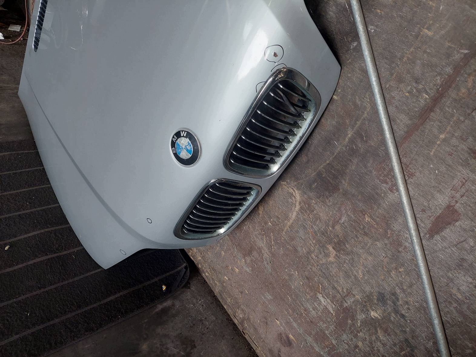 complete front bonnet bumper light BMW E46 354/7 TITANSILBER METALLIC