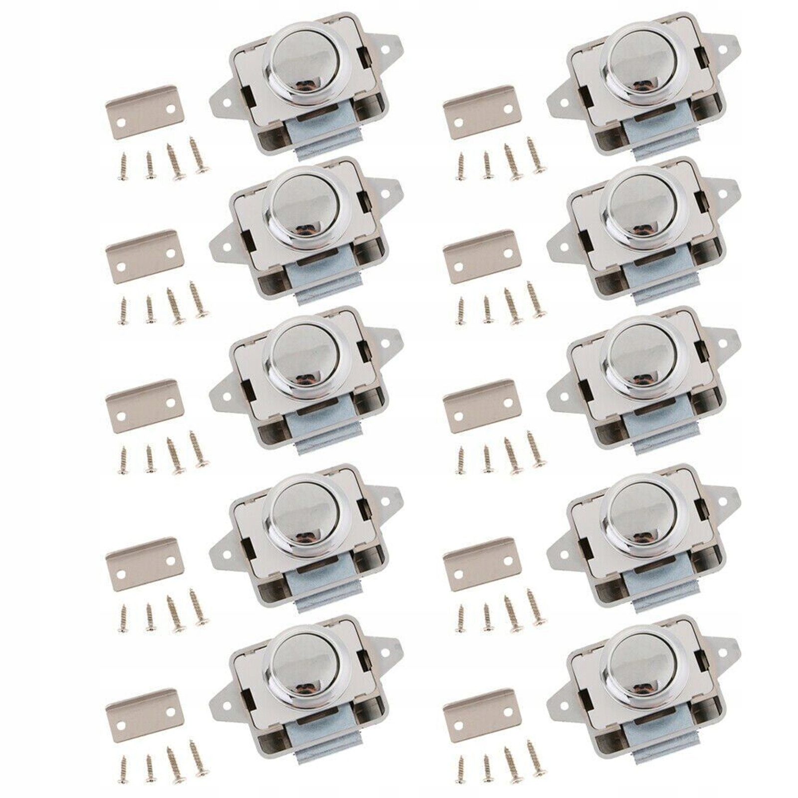 10 Ks Nábytkový zámek pro skříně přívěsů a karavanů Pushlock