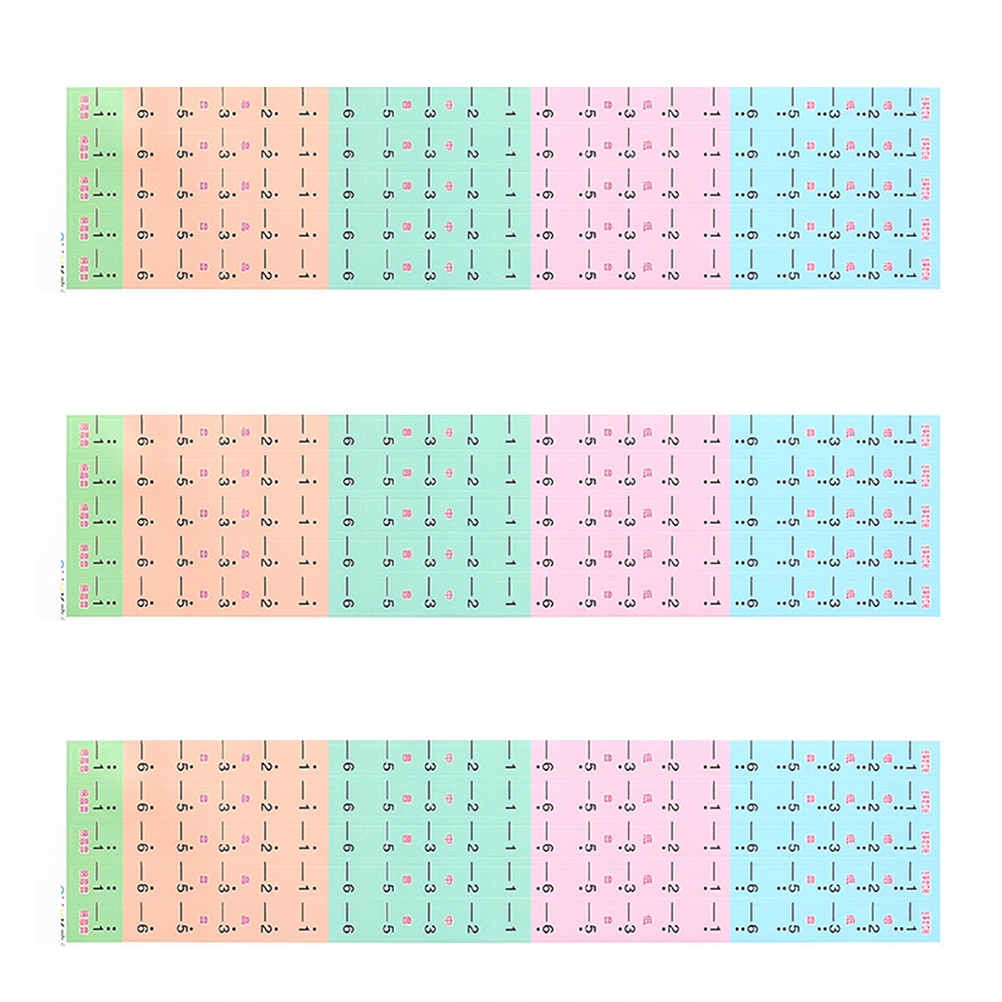 NAKLEJKI NA PODSTRON GUZHENG NARZĘDZIE CYTRA SKALA