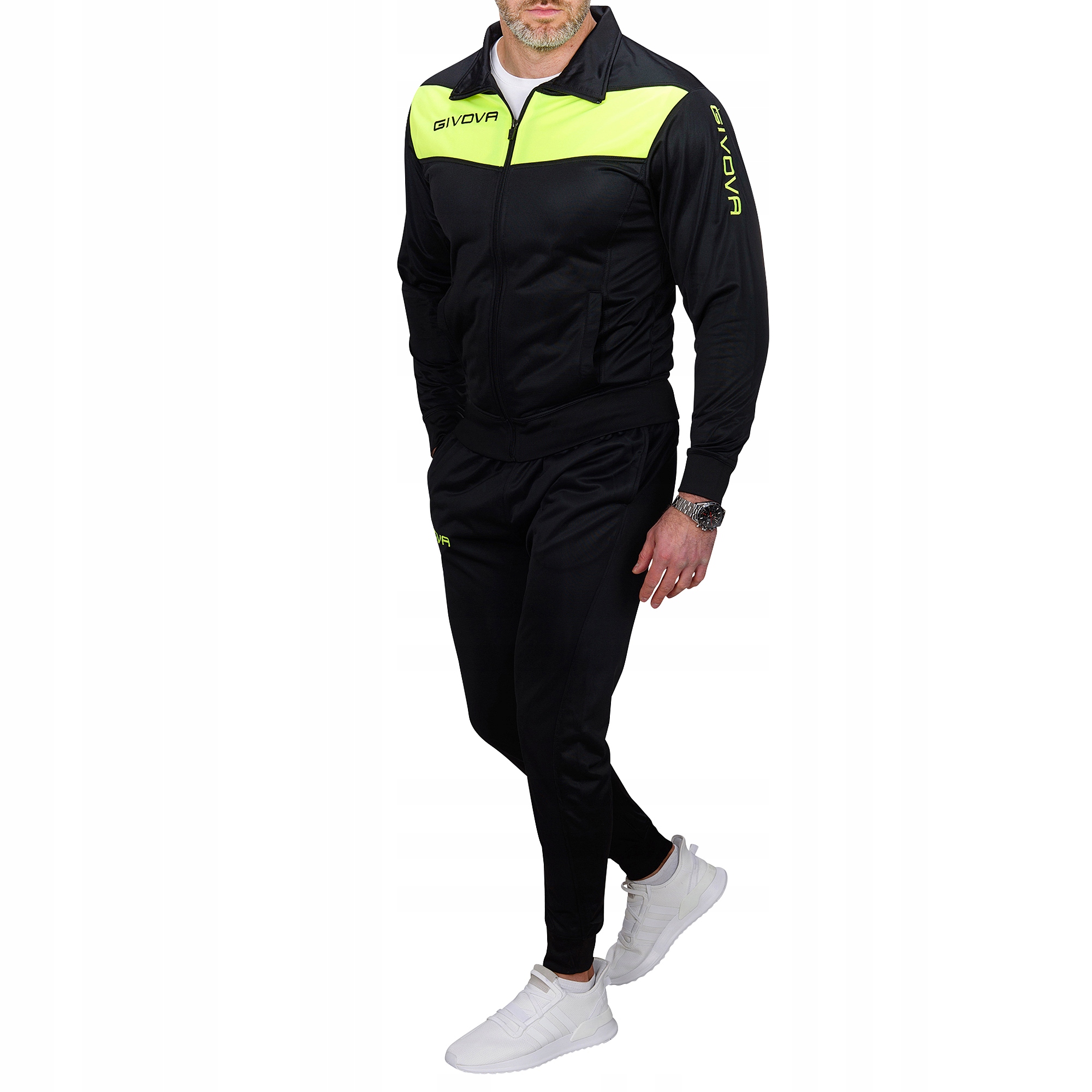 TR018-8 r. L GIVOVA VISA MĘSKI KOMPLET DRESOWY Rękaw długi rękaw