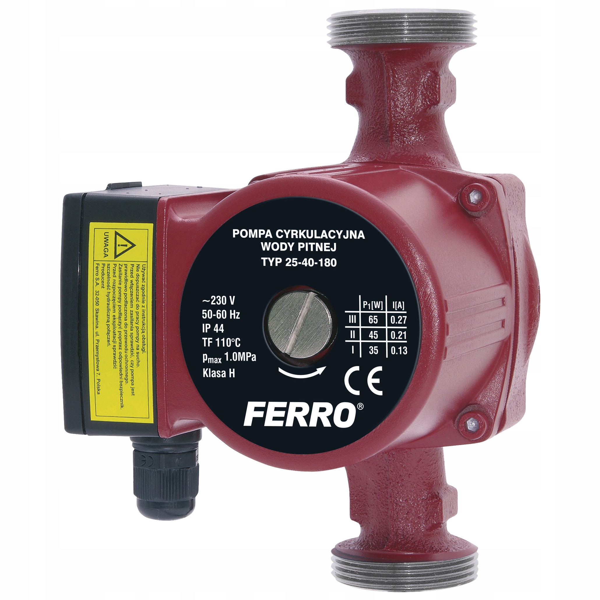 Cirkulačná pumpa Cwu Co Ferro 25-40-180 Weberman