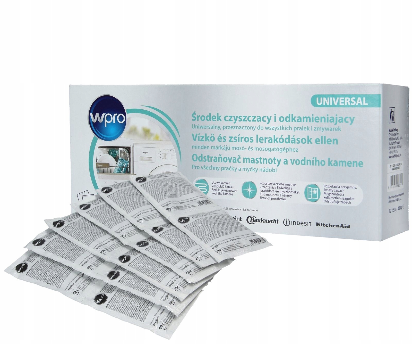 

12x Odkamieniacz do pralek i zmywarek 3w1 Wpro