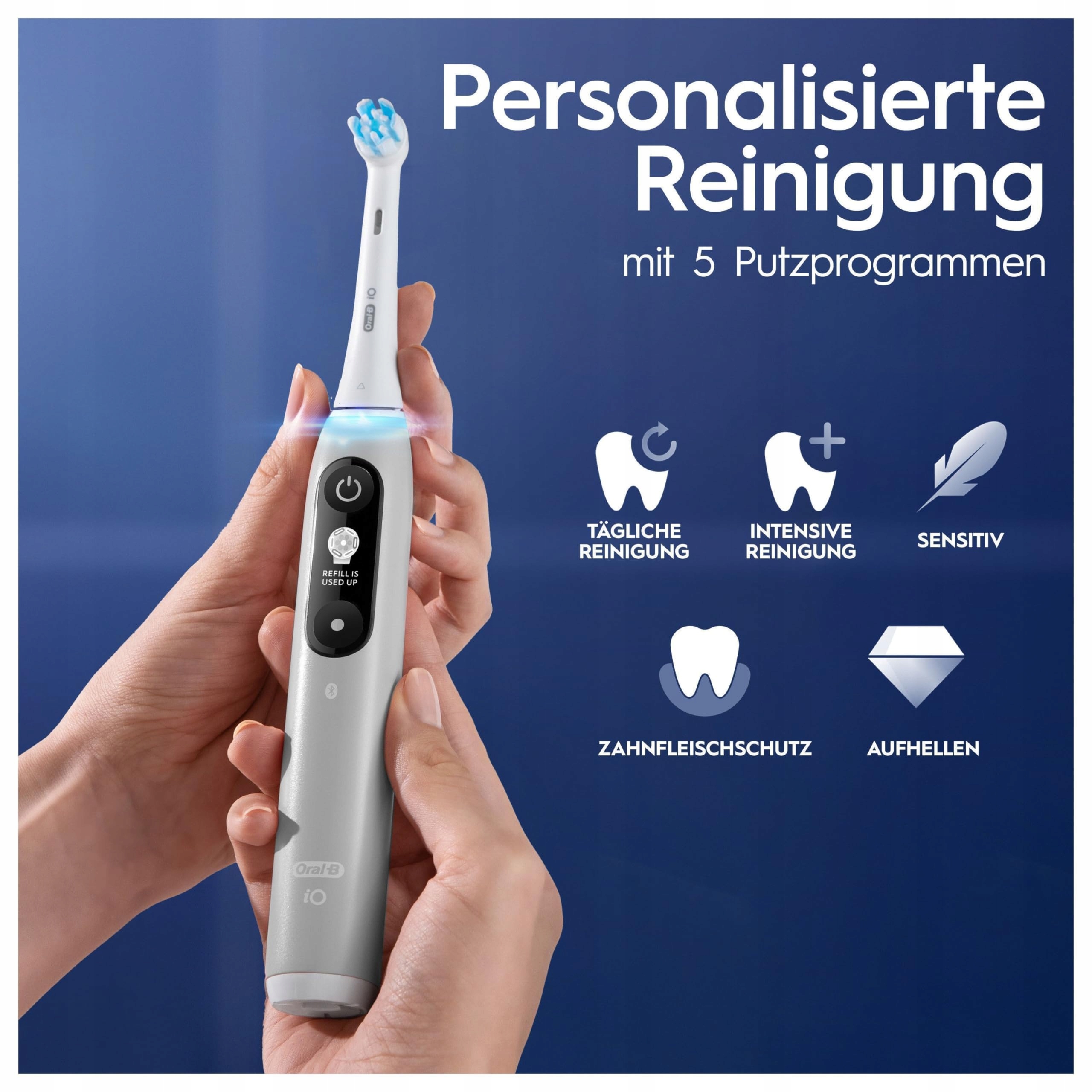 ORAL-B IO Series 6 Plus Szczoteczka Elektryczna 3 Końcówki 5 Trybów Szary — miniatura 8