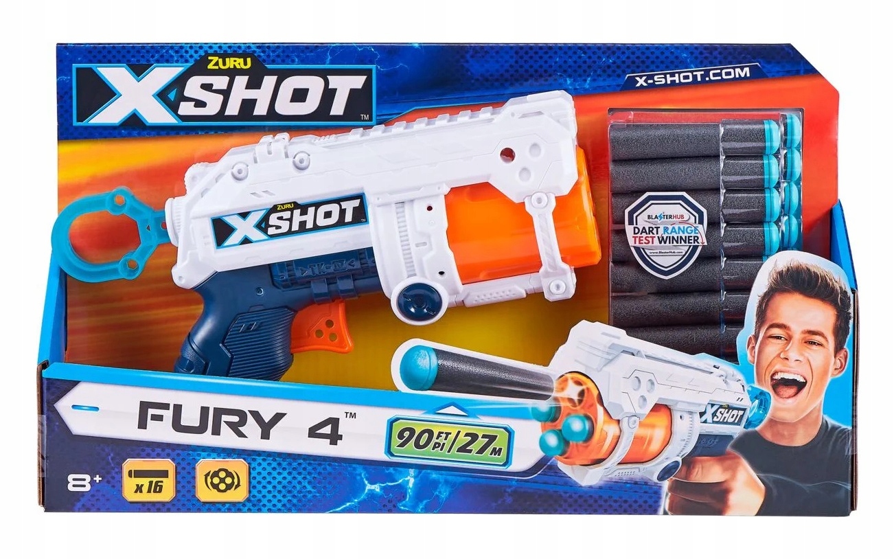 

Zuru X-shot Fury 4 na strzałki 27 m 16 strzał Hit