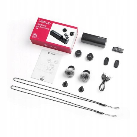 Ulanzi A21 Usb-c Set 2 x bezdrátový klopový mikrofon přijímač,