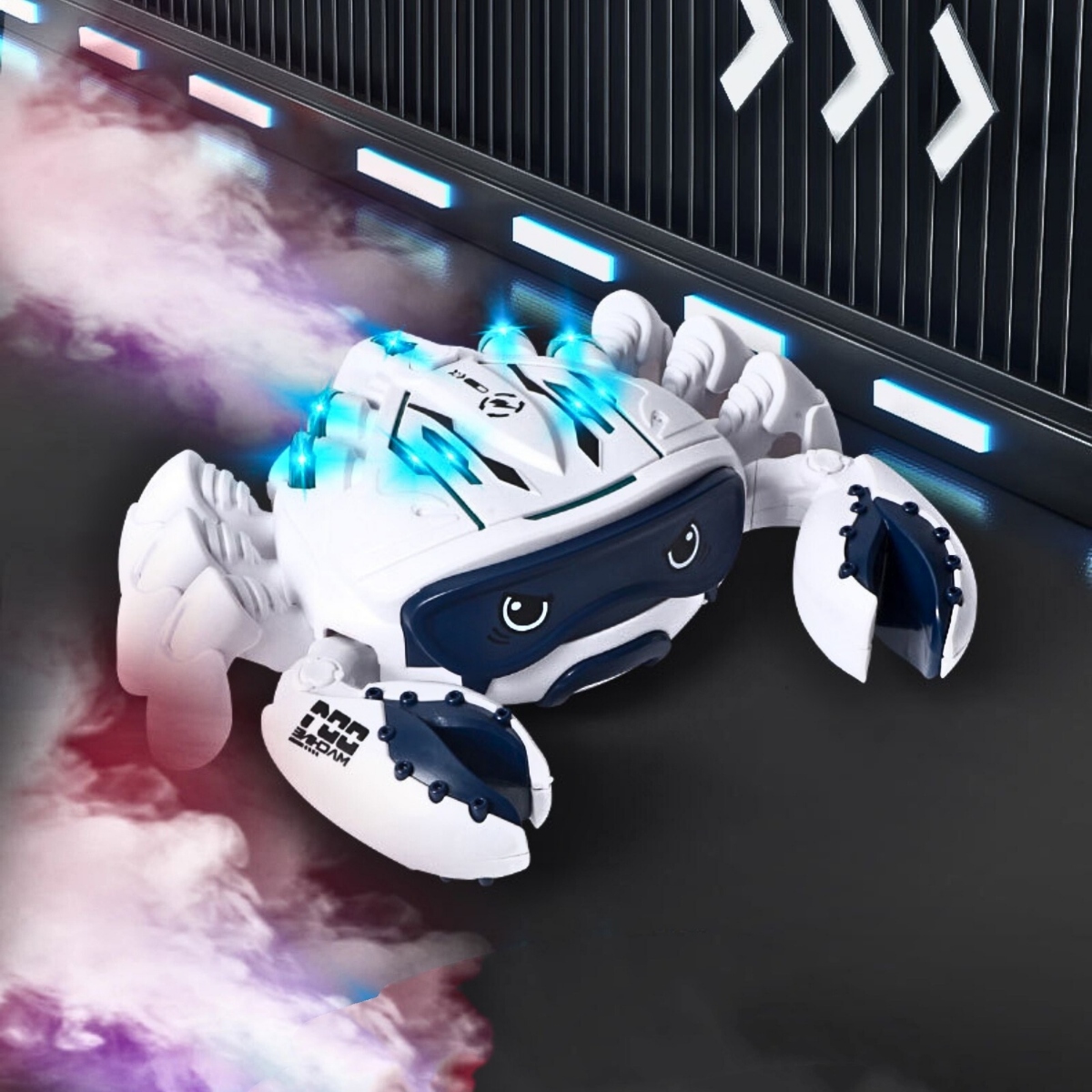 ZABAWKI INTERAKTYWNE DLA DZIECI ZABAWKI RACZKOWANIA KRAB SPRAY LED MUZYKA Wysokość produktu 13.5 cm