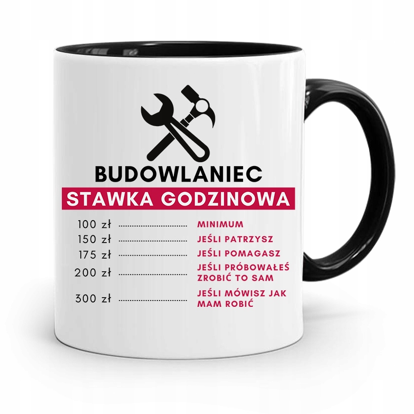 

Kubek Czarny Budowlańca Majstra Fachowca