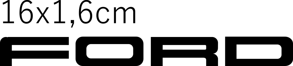 

Naklejka na samochód Ford 16x1,6cm