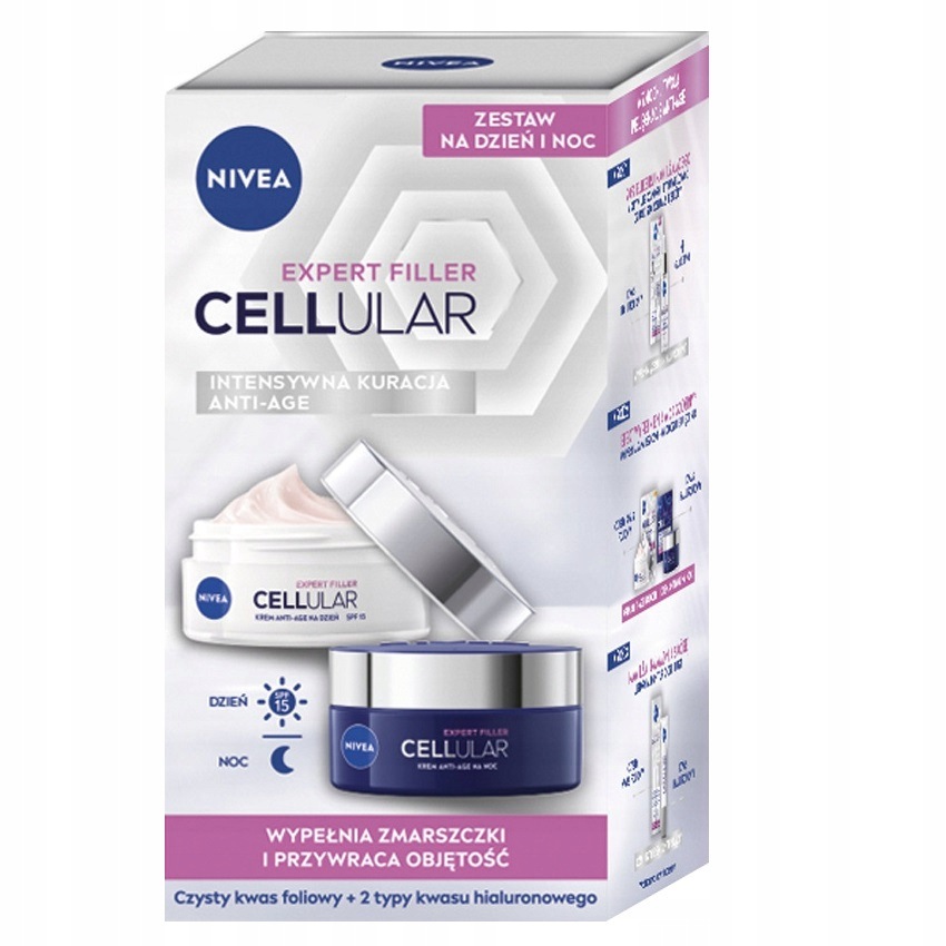 Protivráskový krém Nivea Cellular Filler den a noc 2x50 ml
