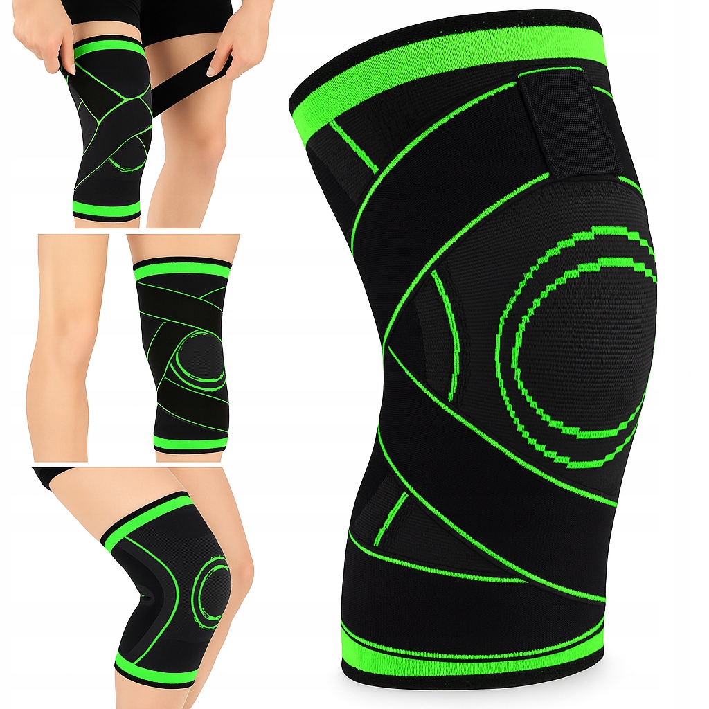 Ściągacz na kolano oddychający bezszwowy wielokolorowy