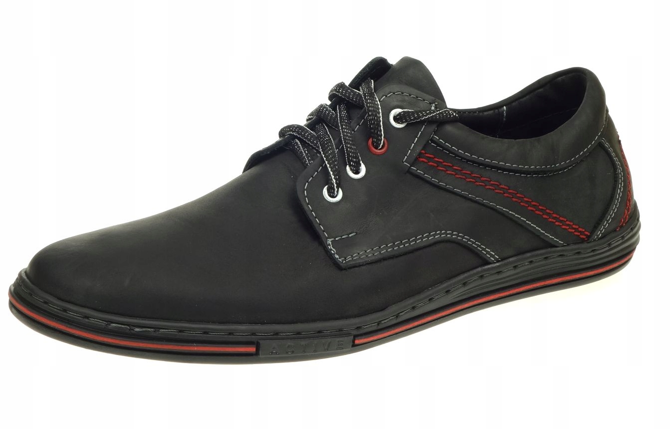 Polobotky Pánské Kožené Šněrovací Casual 45