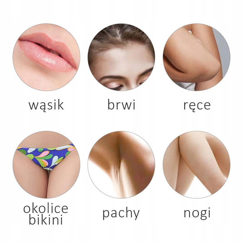ZESTAW DEPILACJA PODGRZEWACZ PASKI 6x WOSKI OLEJ Rodzaj wosk