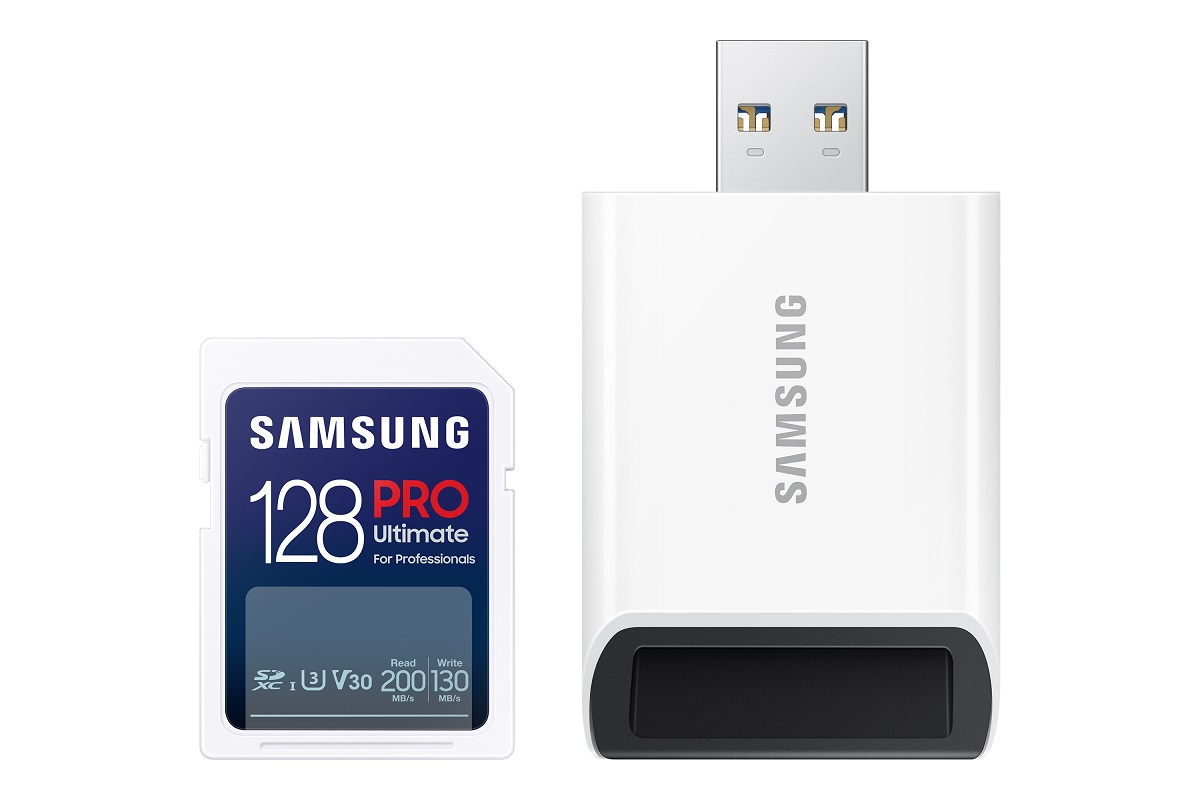 Karta pamięci Samsung SD PRO Ultimate 128GB MB-MY128S z czytnikiem