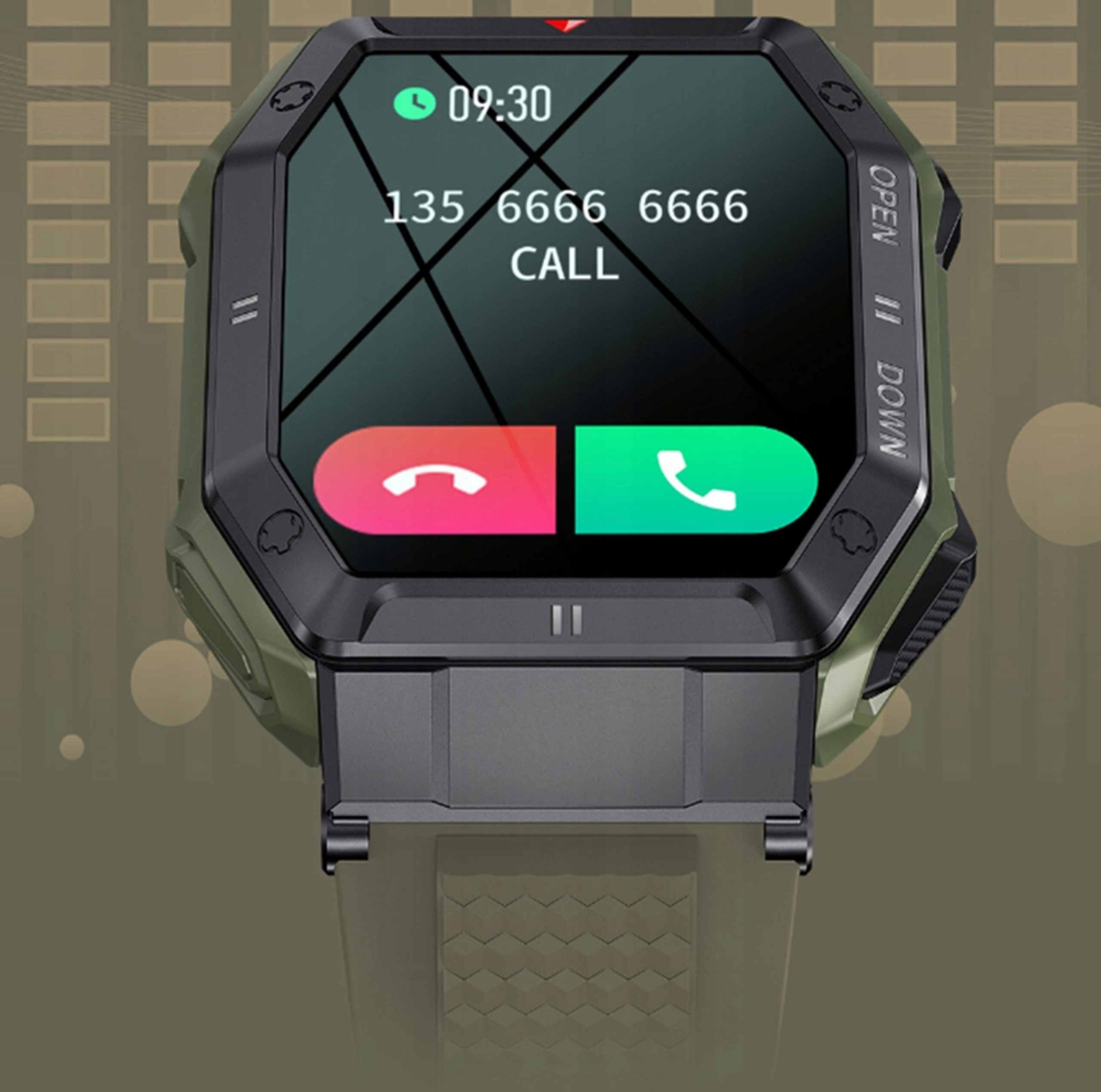 SMARTWATCH ZEGAREK SMARTBAND MĘSKI SMART WATCH MENU POLSKIE TRYBY SPORTOWE Kompatybilność systemowa Android iOS