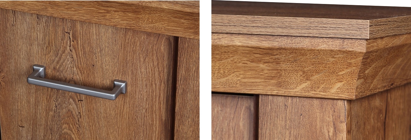 Witryna, komoda ANTICA A12- KRAFT ZŁOTY Szerokość mebla 97 cm