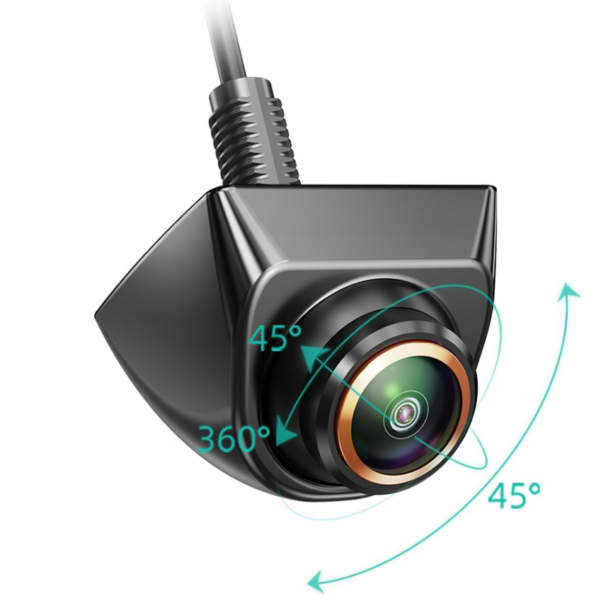 Kamera cofania 720P metalowa obrotowa IP68 170° przewodowa