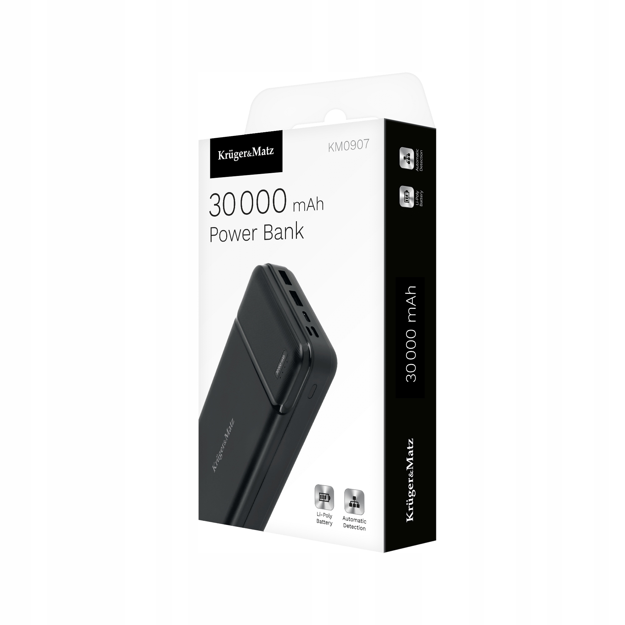 Kruger&Matz KM0907 Powerbank 30000mAh Zelená Hora