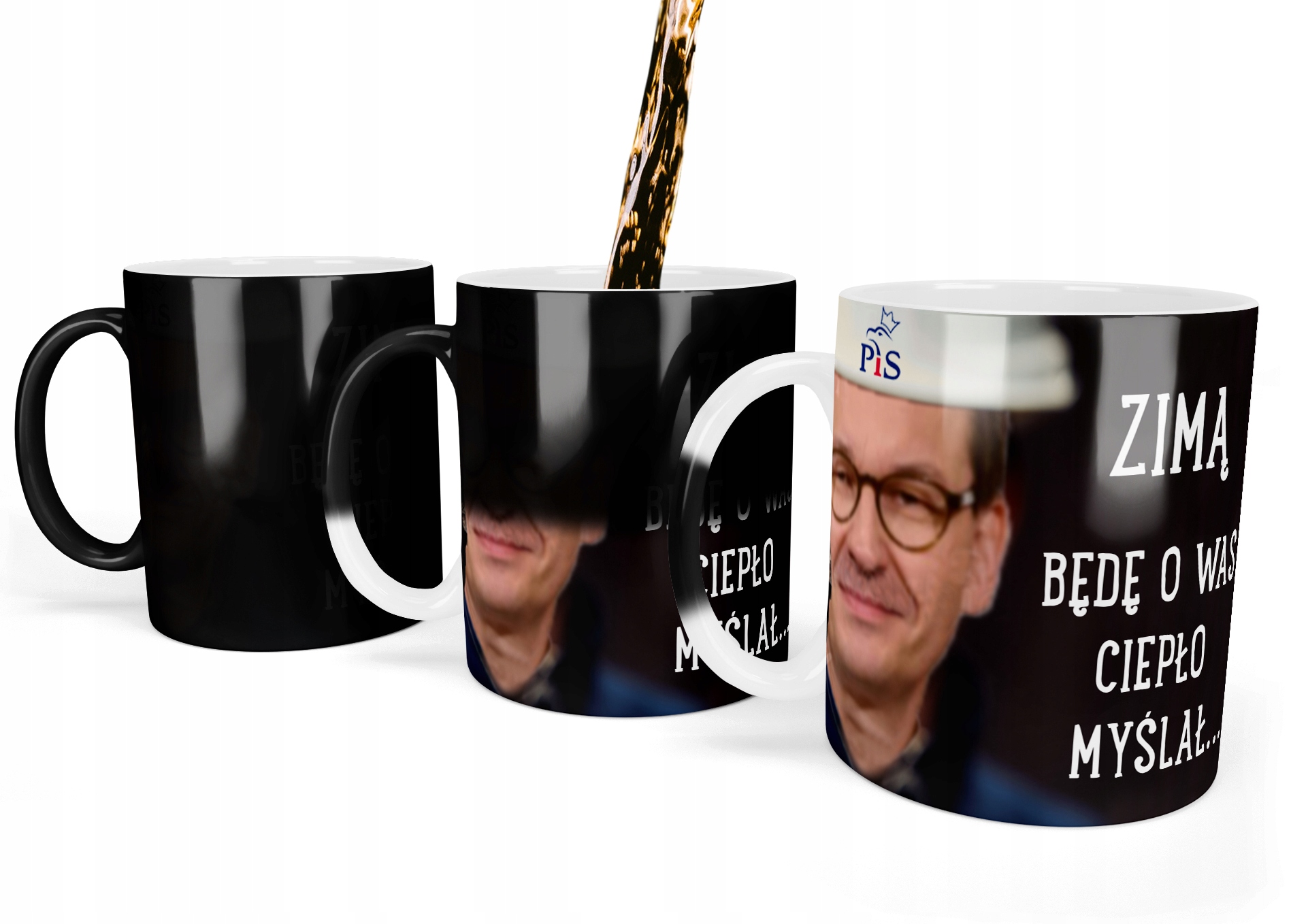 

Kubek Magiczny Morawiecki Będę O Was Ciepło Myślał