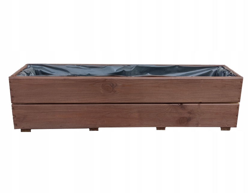 Kvetináč - Drevená skrinka obdĺžnikové palisander 90 cm d27