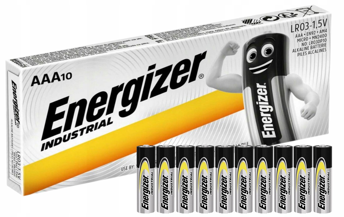 

Energizer industrial baterie paluszki 10 x Aaa
