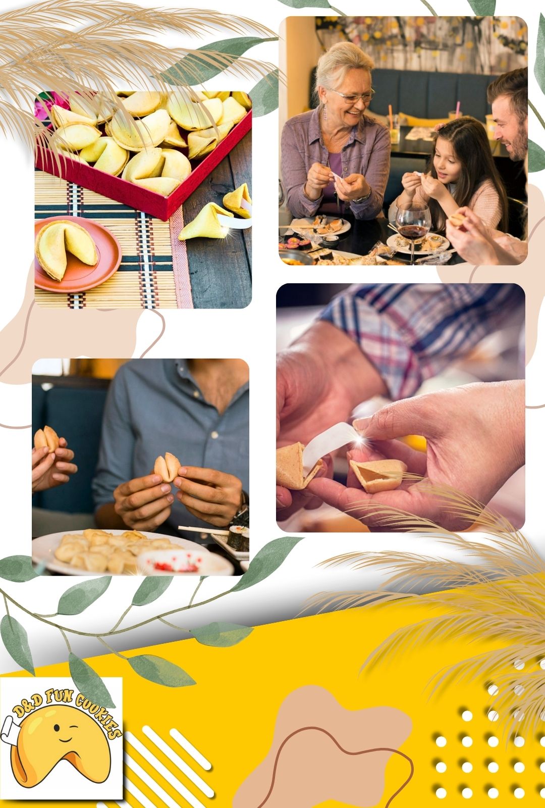 100 x Ciasteczko z wróżbą podziękowanie dla gości ŚLUB CHRZEST WESELE GIFT Marka D&D Fun Cookies