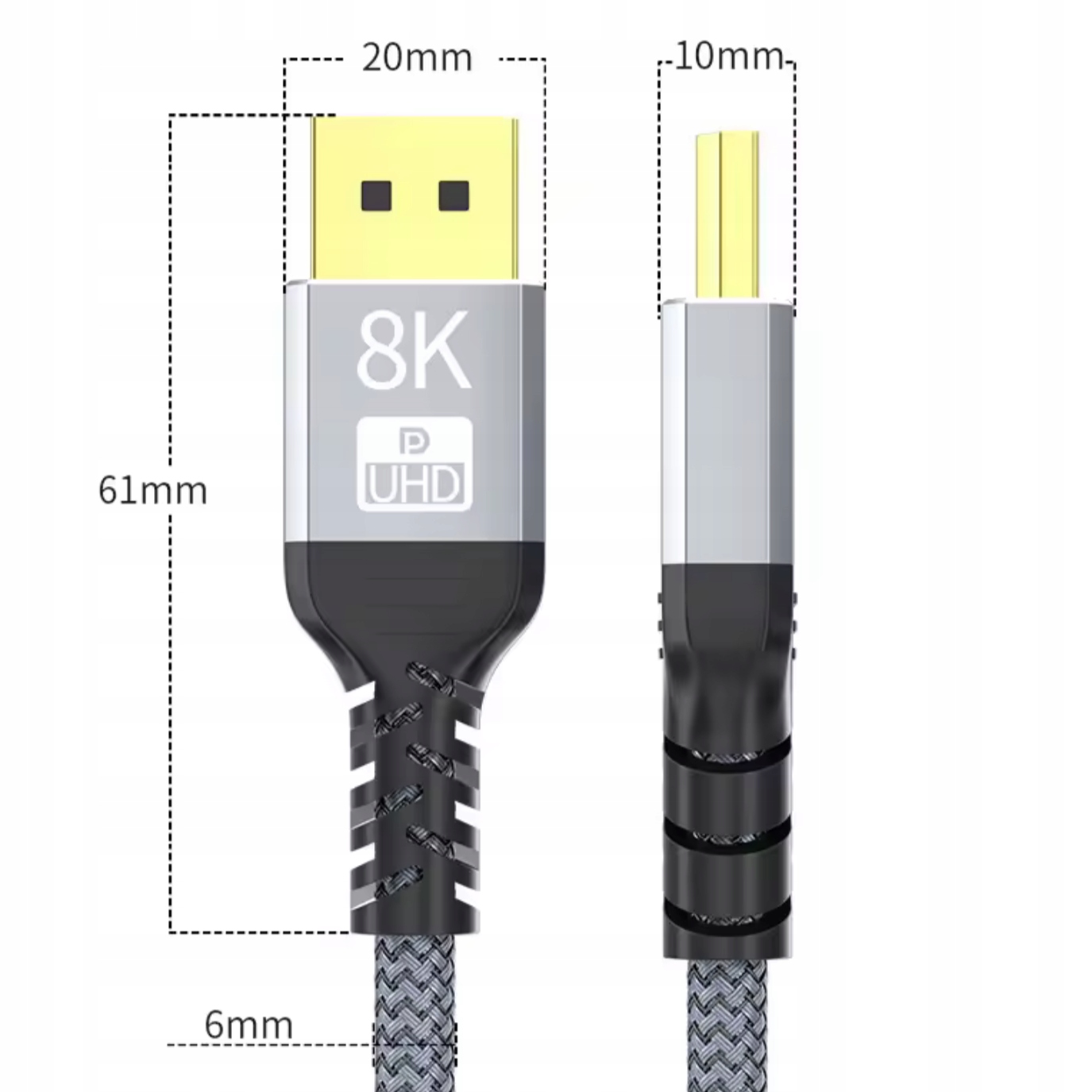 ELINK-W KABEL DISPLAYPORT DISPLAY PORT 1.4 DP-DP 8K@60Hz UHD 32,4Gbps 1,5M Model K005