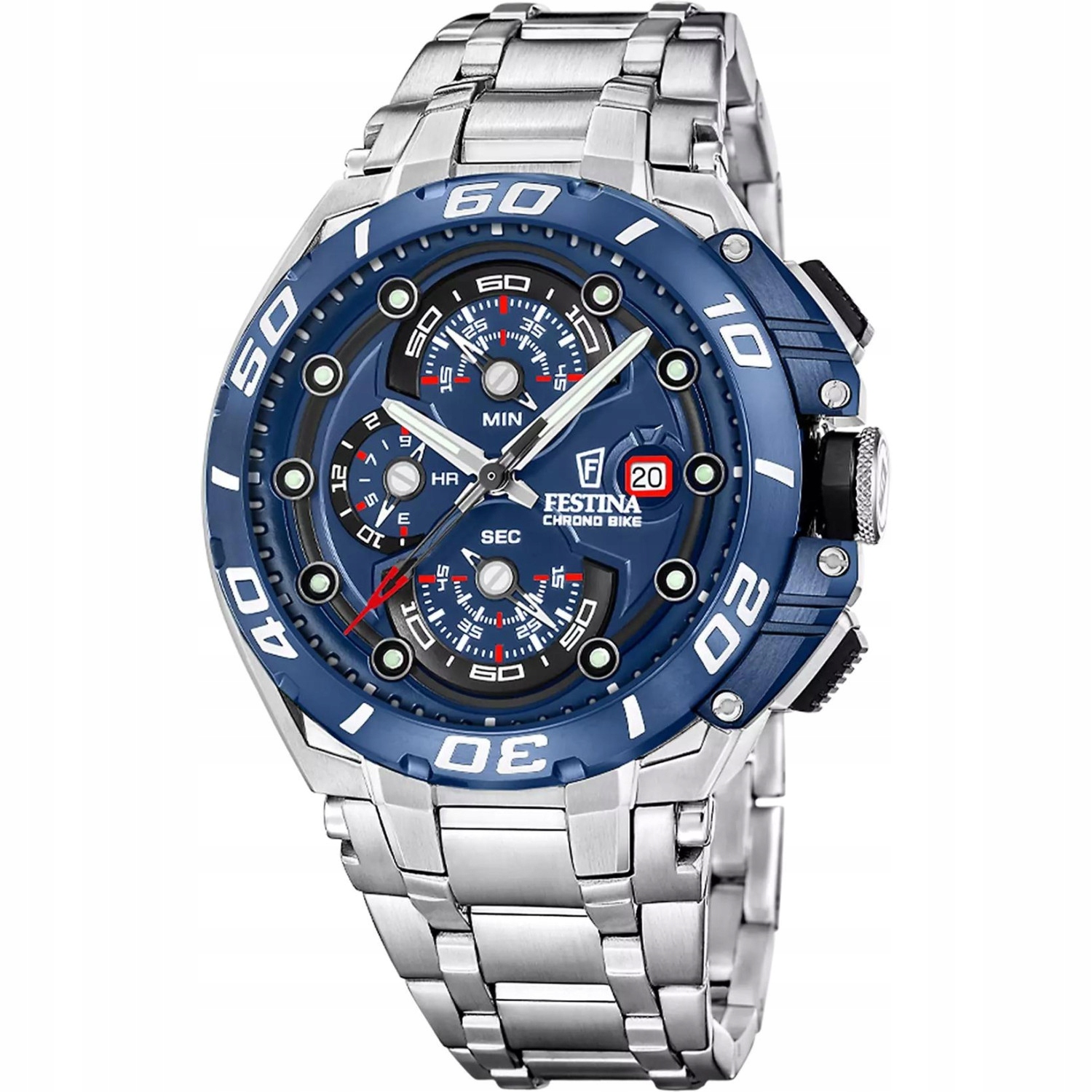 Pánské Hodinky Festina F20754-4 stříbrné