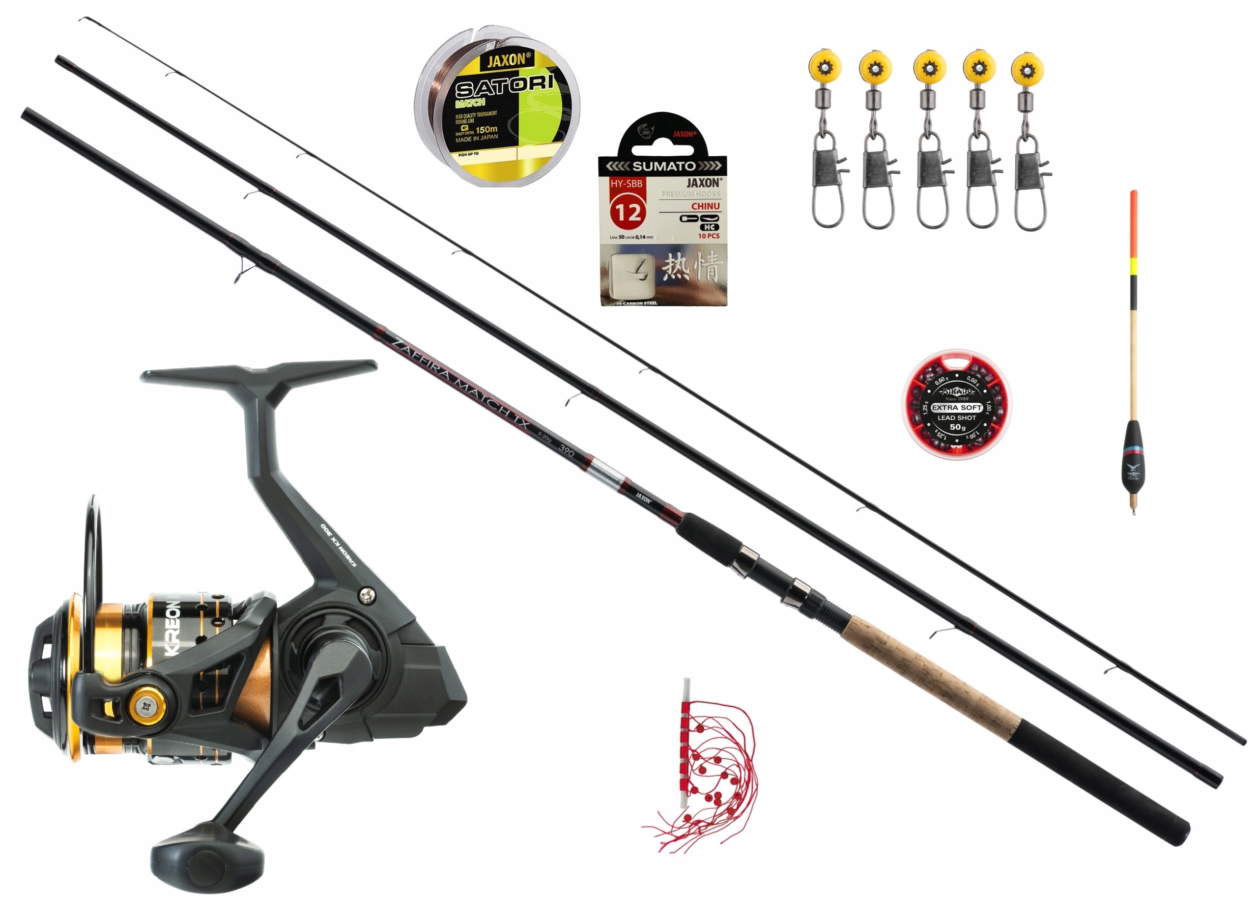 Zestaw spławikowy Wędka Kołowrotek Jaxon Match