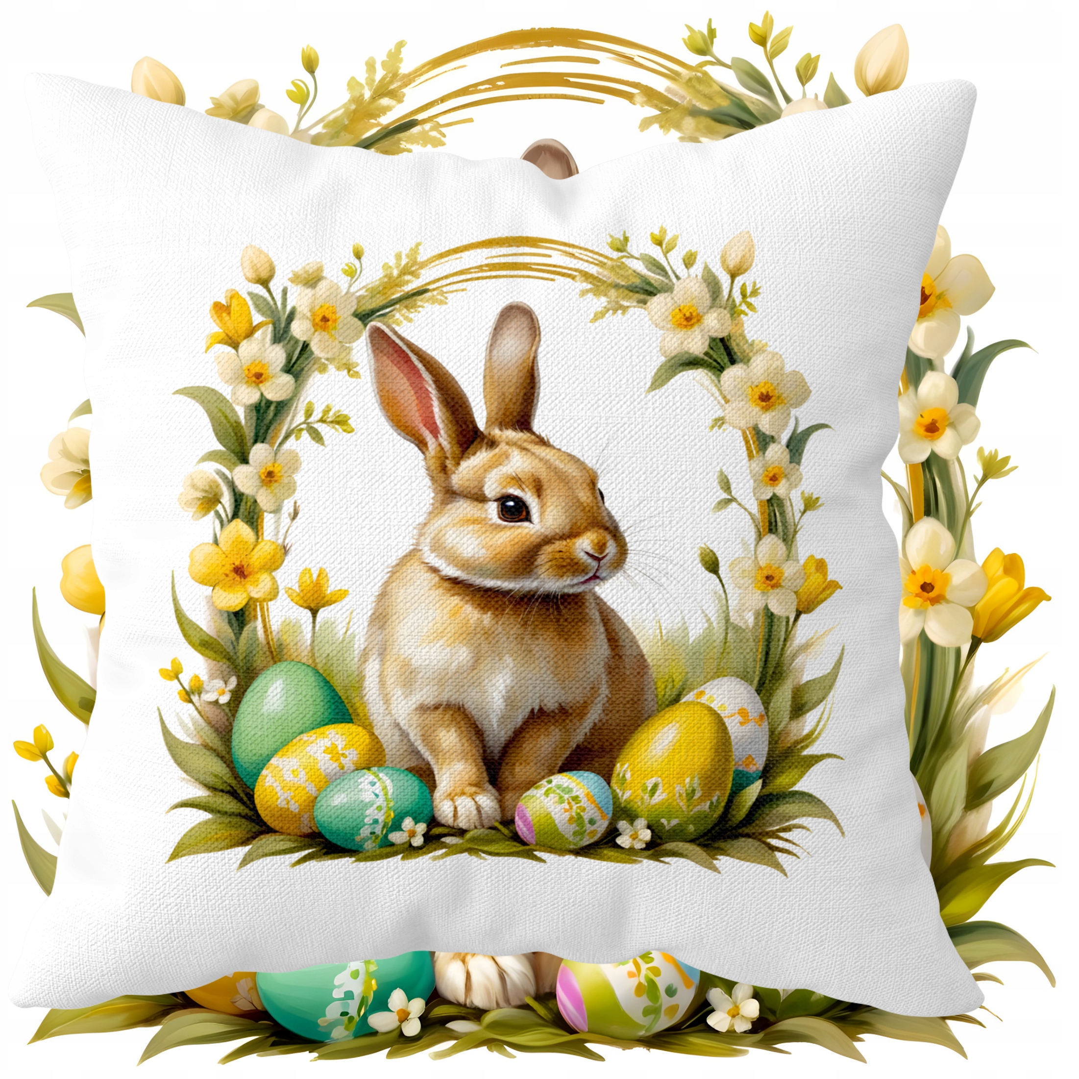 POSZEWKA POSZEWKI NA PODUSZKĘ ŚWIĘTA WIOSNA WIELKANOC DO DOMU WYSTRÓJ róż