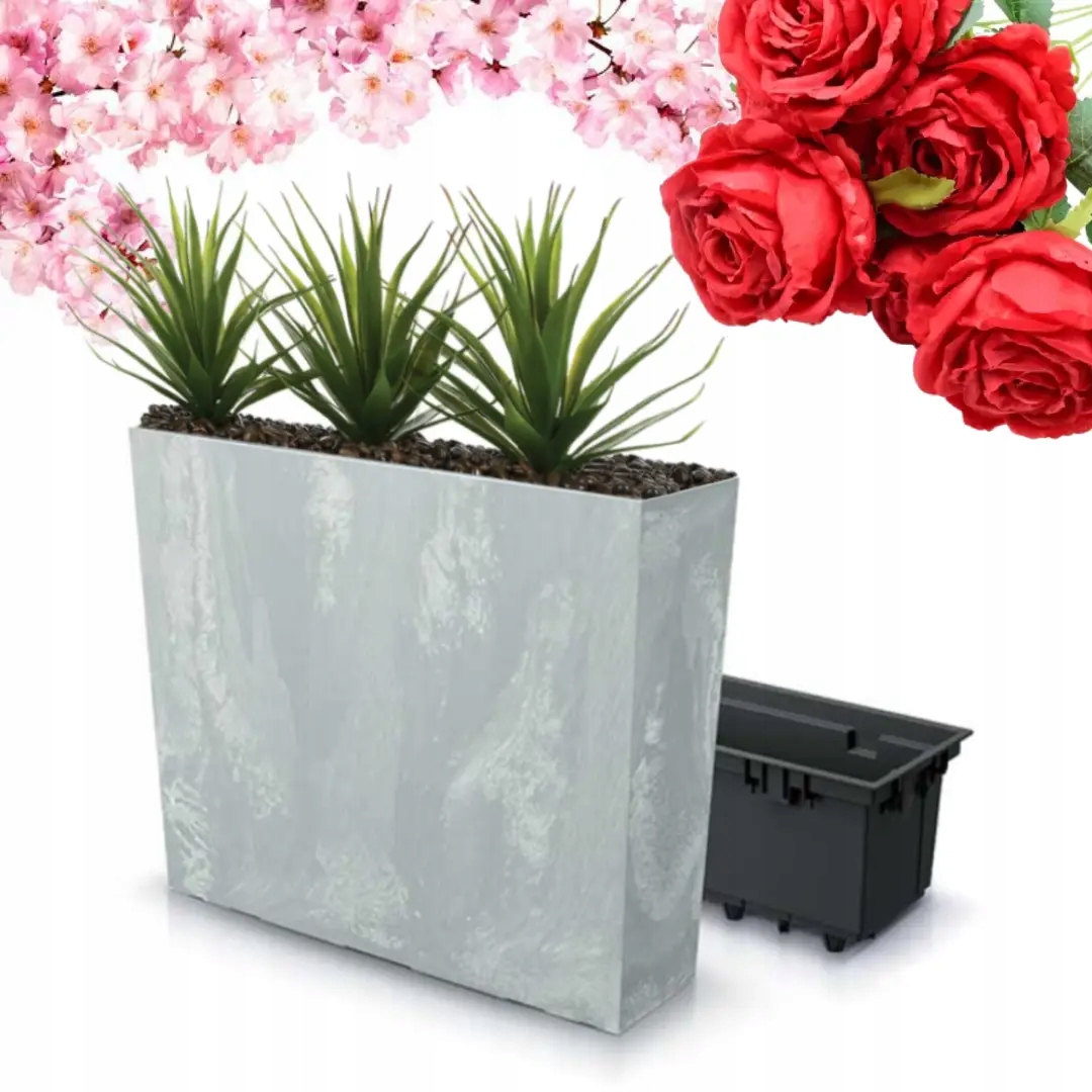 Donica Ogrodowa Wysoka Urbi Case Betton Effect T beton Doniczka XXL Duża