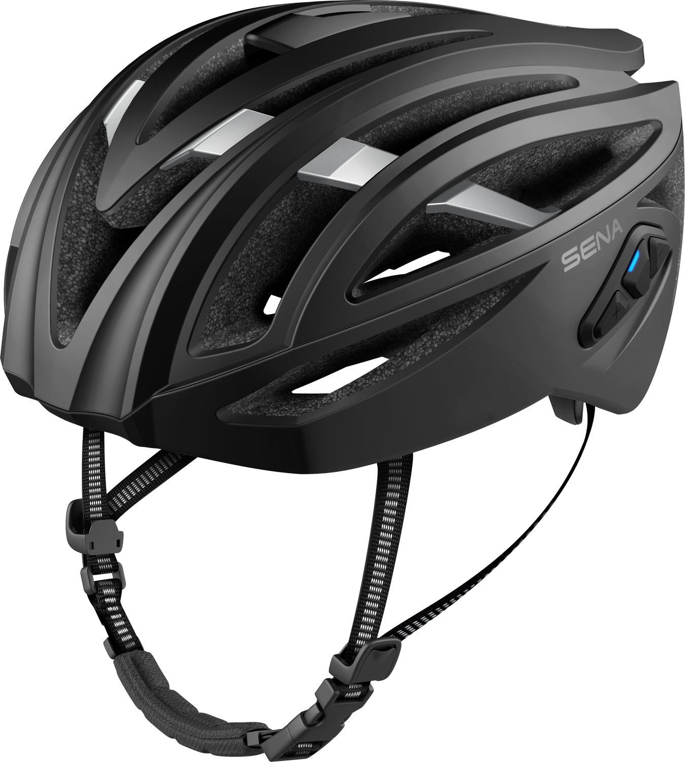 cyklo přilba s headsetem R2 Evo, Sena (matná černá, vel. S)
