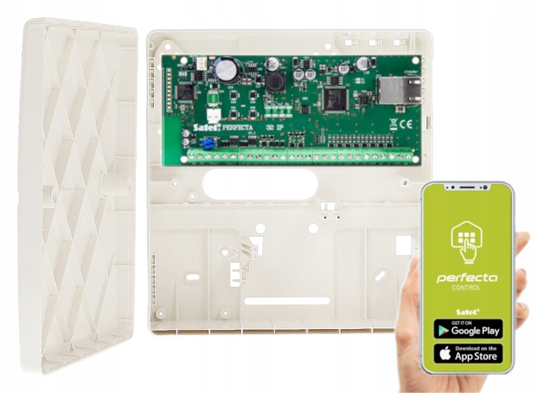System Alarmowy Satel Perfecta-ip 32 Set Push Moduł Ethernet Aplikacja