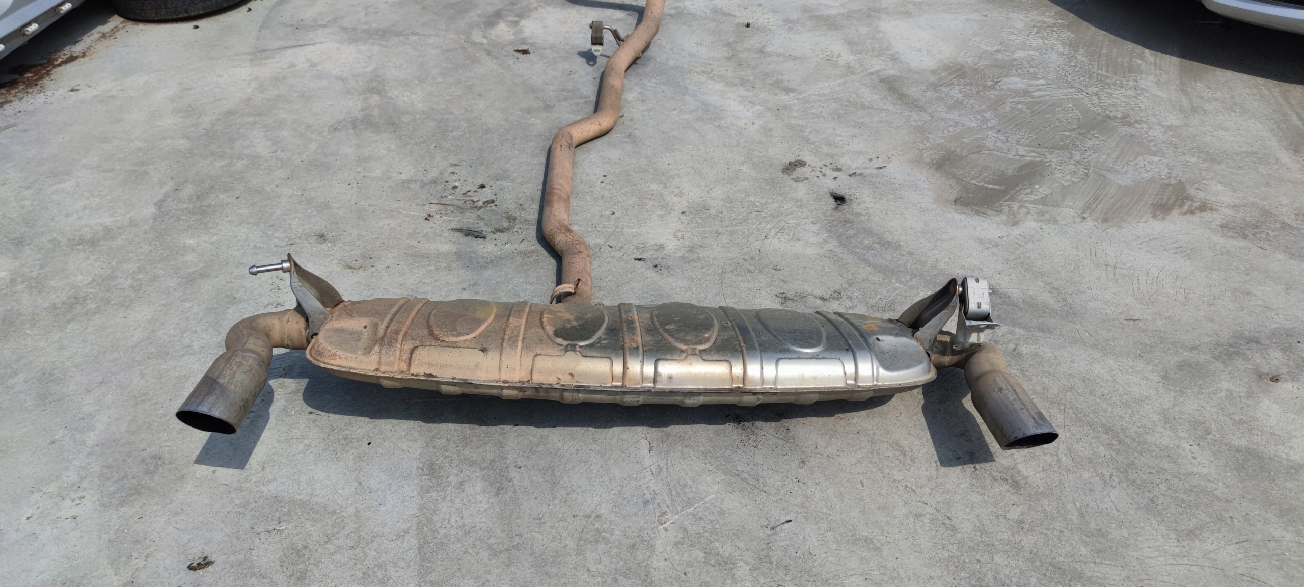 muffler, exhaust KOMPLET AUDI Q7 4L 3.0 TDI