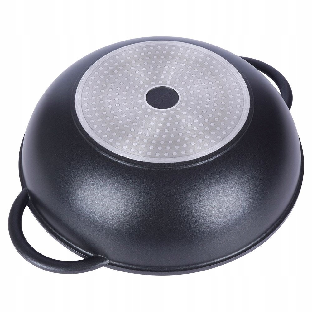 Patelnia wok z pokrywką granitowa GRANDE 32 cm Kod producenta 112979