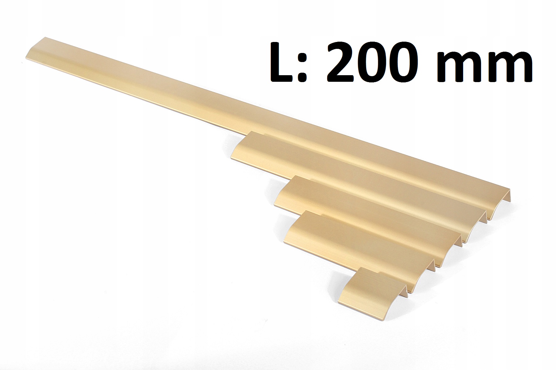 

Uchwyt krawędziowy zaokrąglony złoty mat L-200