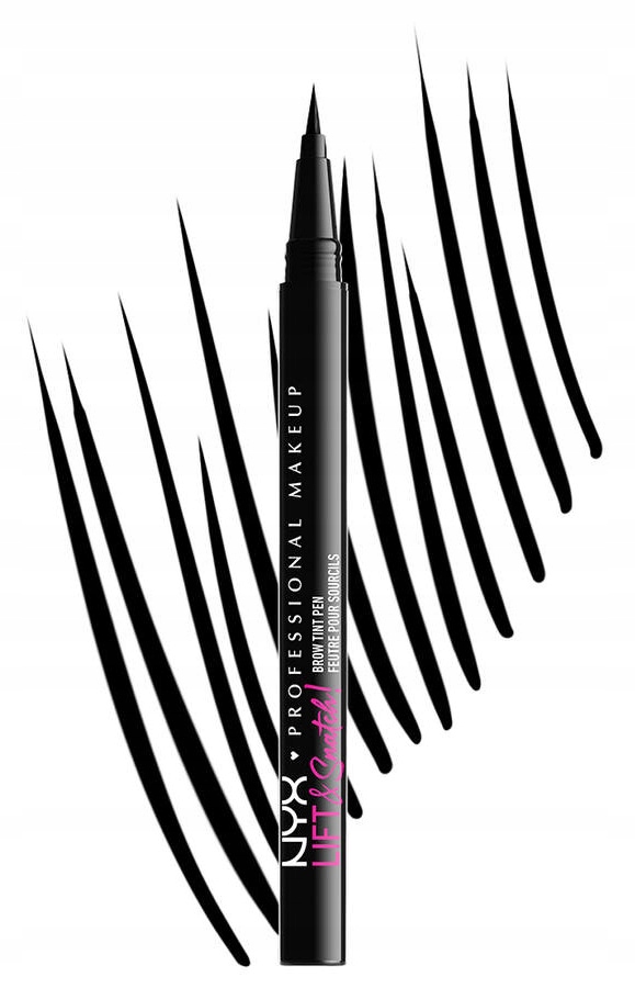 NYX Professional Makeup Lift & Snatch! Pisak do Brwi Black czarny