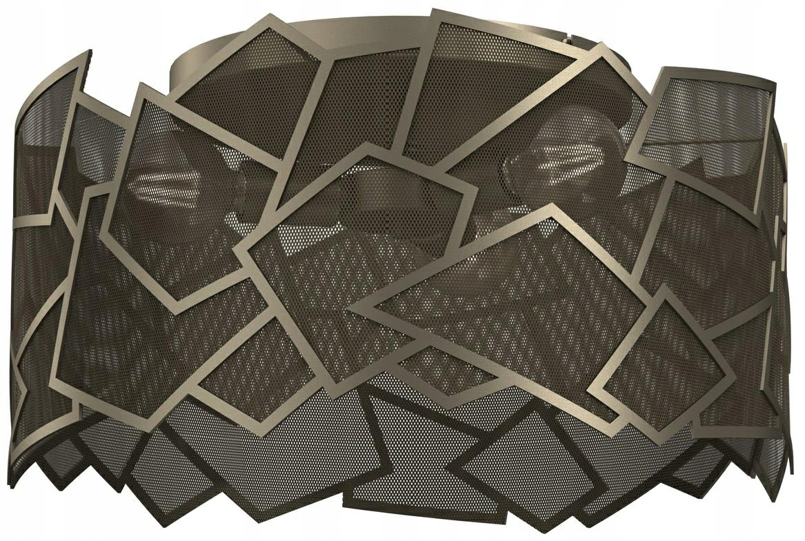 Stropná lampa Camo Zlatá Šedá Kovové osvetlenie zlatošedá do obývačky