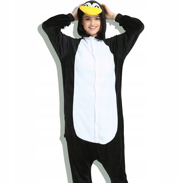 KOMBINEZON ONESIE PIŻAMA DRES PINGWIN rozm. XL Rozmiar XL
