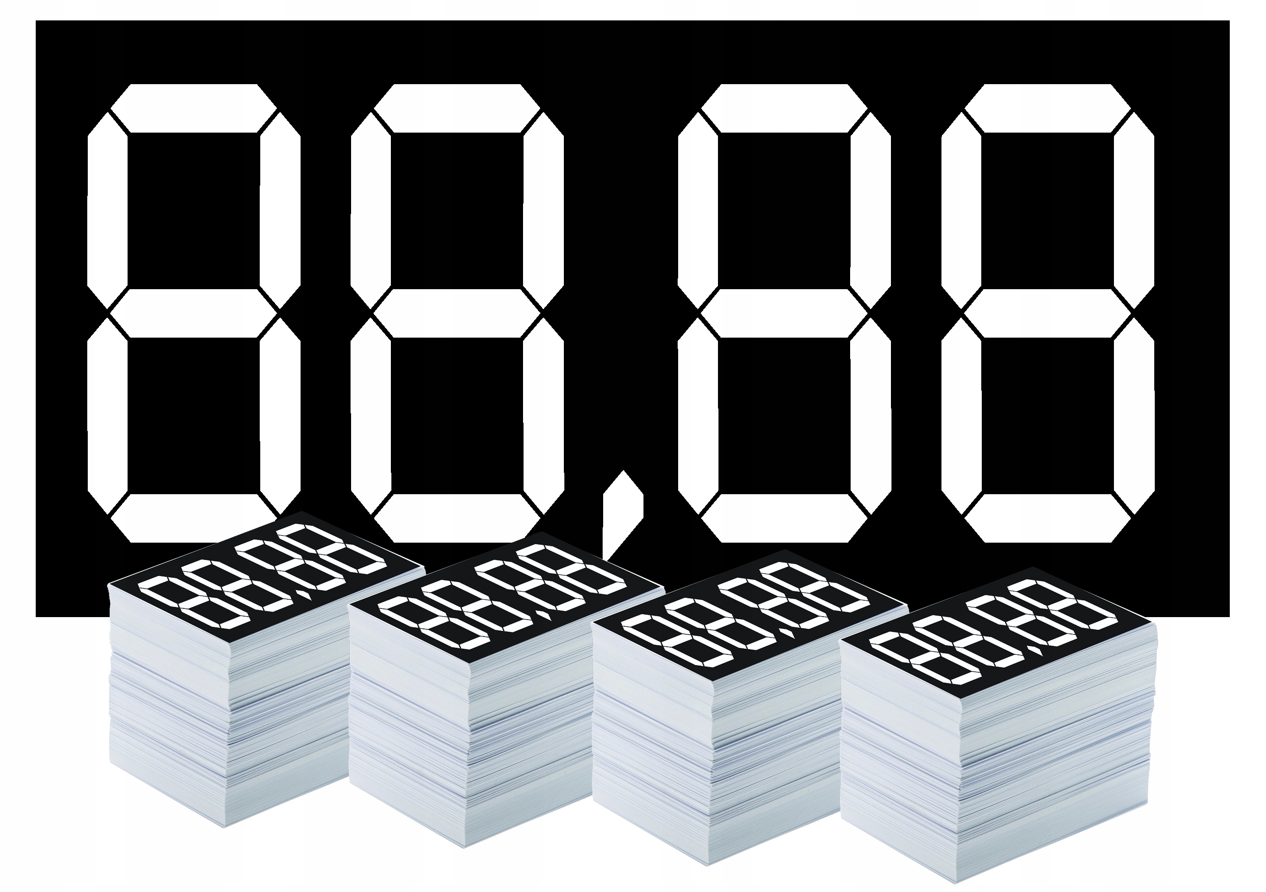 

500x Cenówki 88,88 Metki Etykiety Cenowe Kartoniki