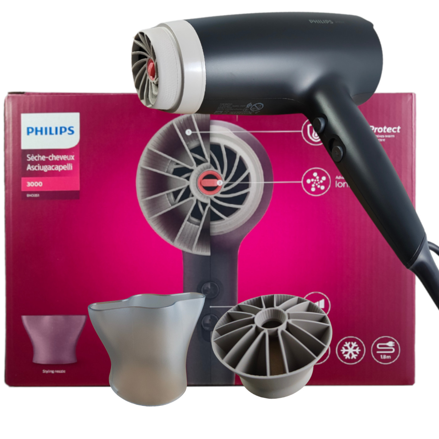 

Suszarka do Włosów Philips BHD351/10 z Jonizacją