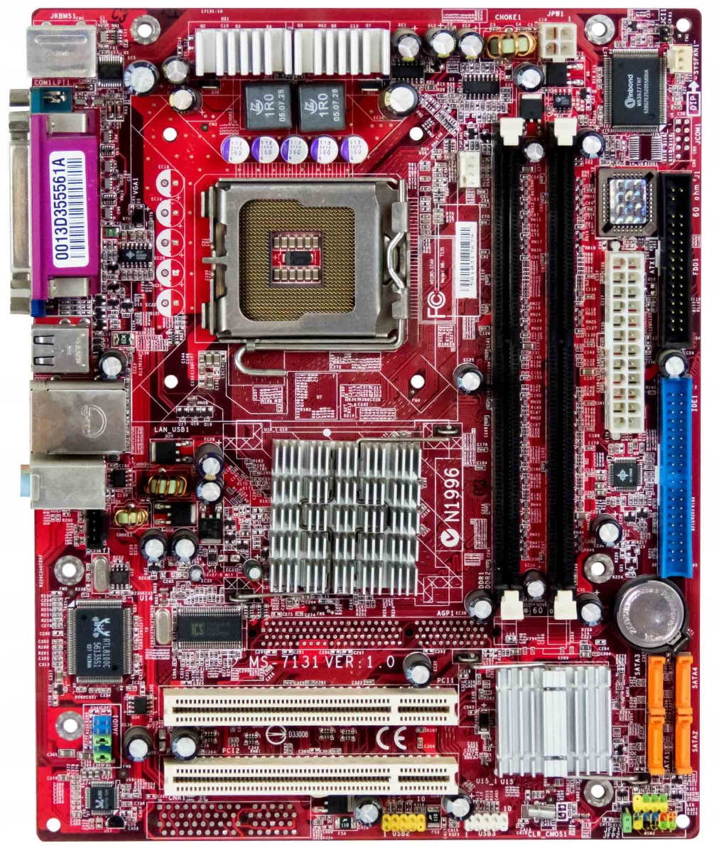 Msi MS-7131 LGA775 2x Ddr 2x Pci microATX