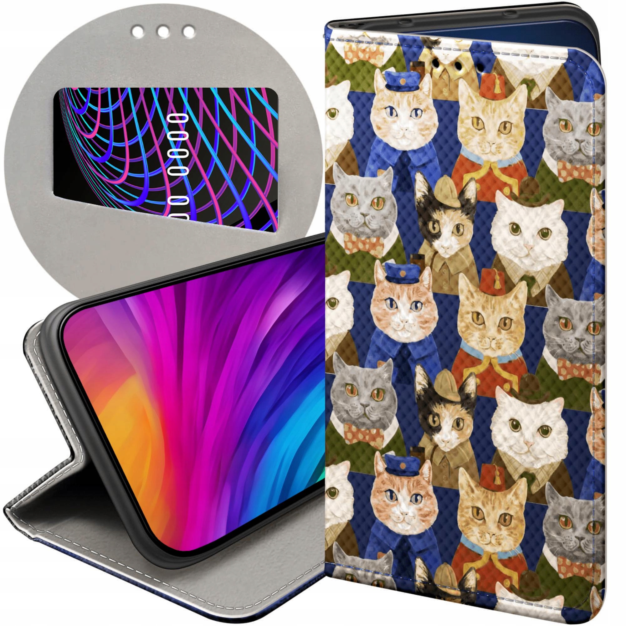 Etui Z Klapką Do Xiaomi Redmi Note 12 Pro Plus Koty Kociaki Kotki