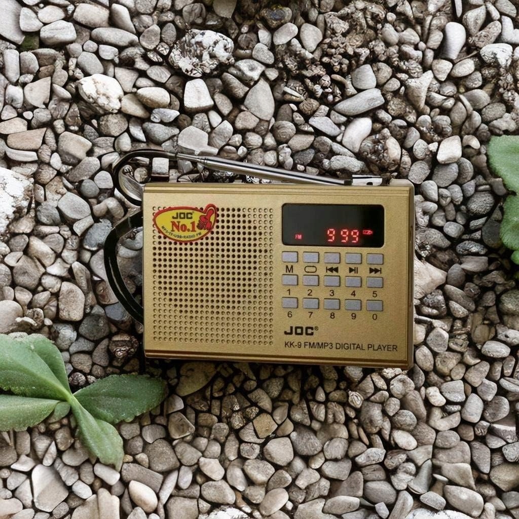 MINI RADIO PRZENOŚNE RADYJKO KIESZONKOWE NA AKUMULATOR JOC ZŁOTE EAN (GTIN) 6945340010095